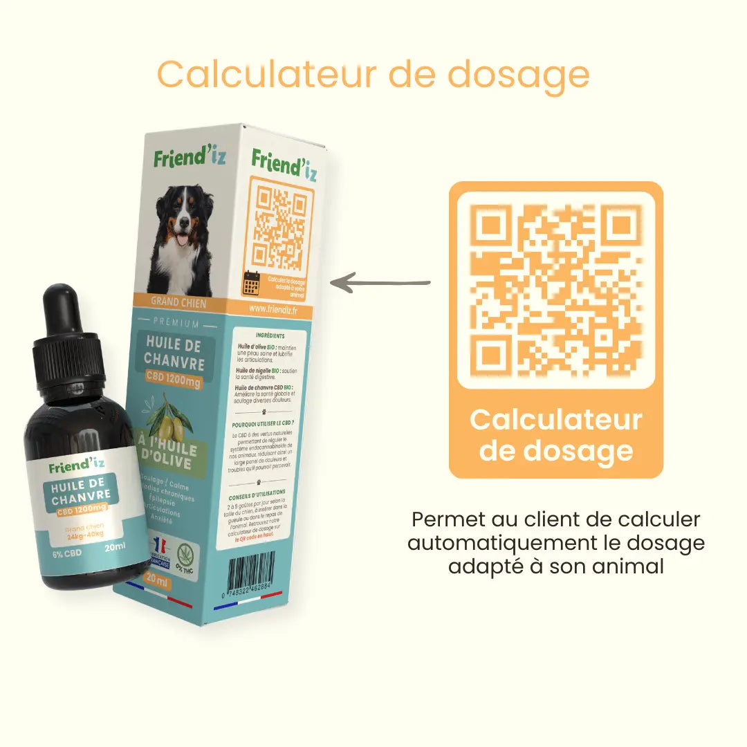 Huile CBD / Grand chien Friend'iz