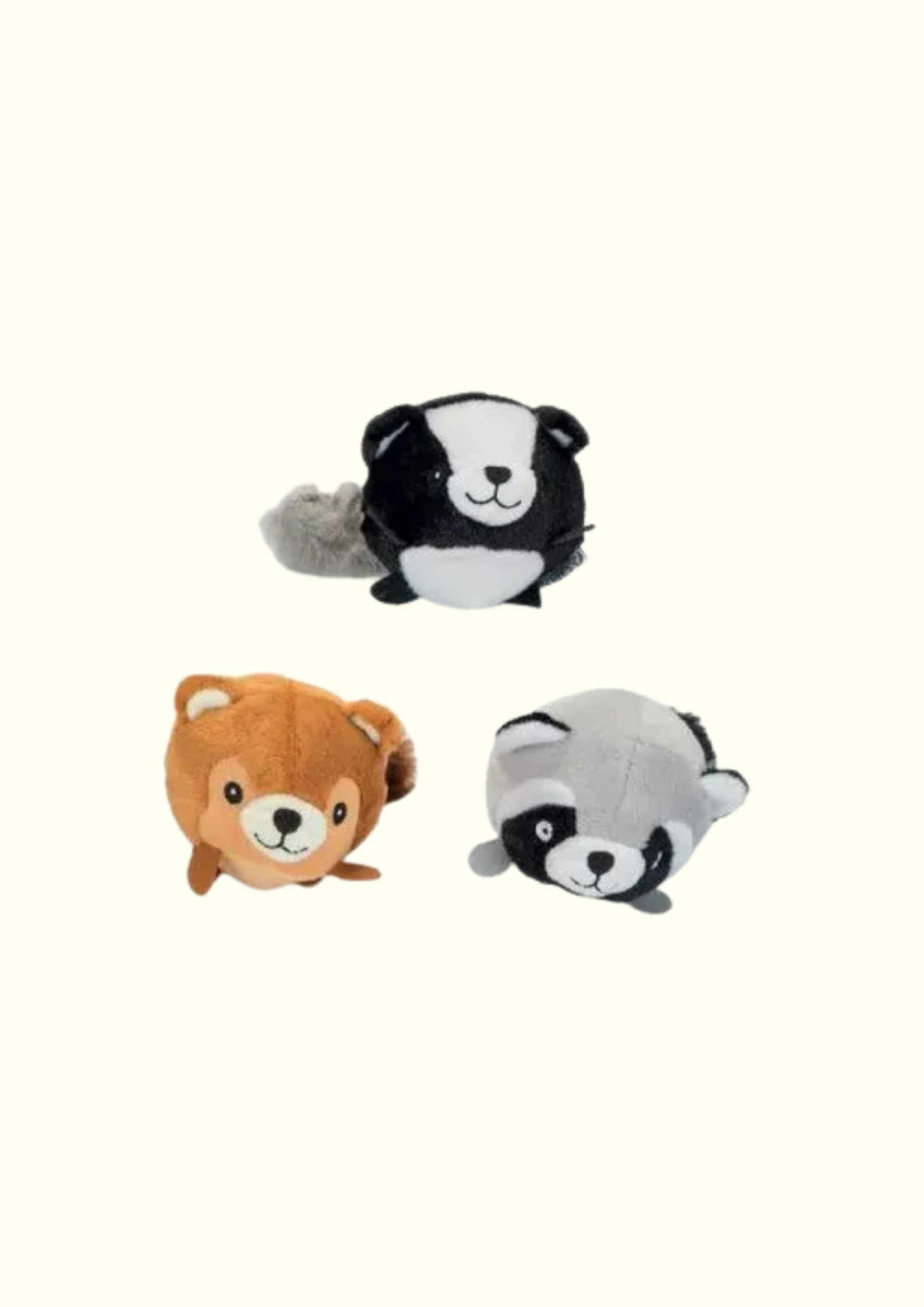 Friendiz Peluche “Tête Ronde Animaux” – Ø 10,5 cm