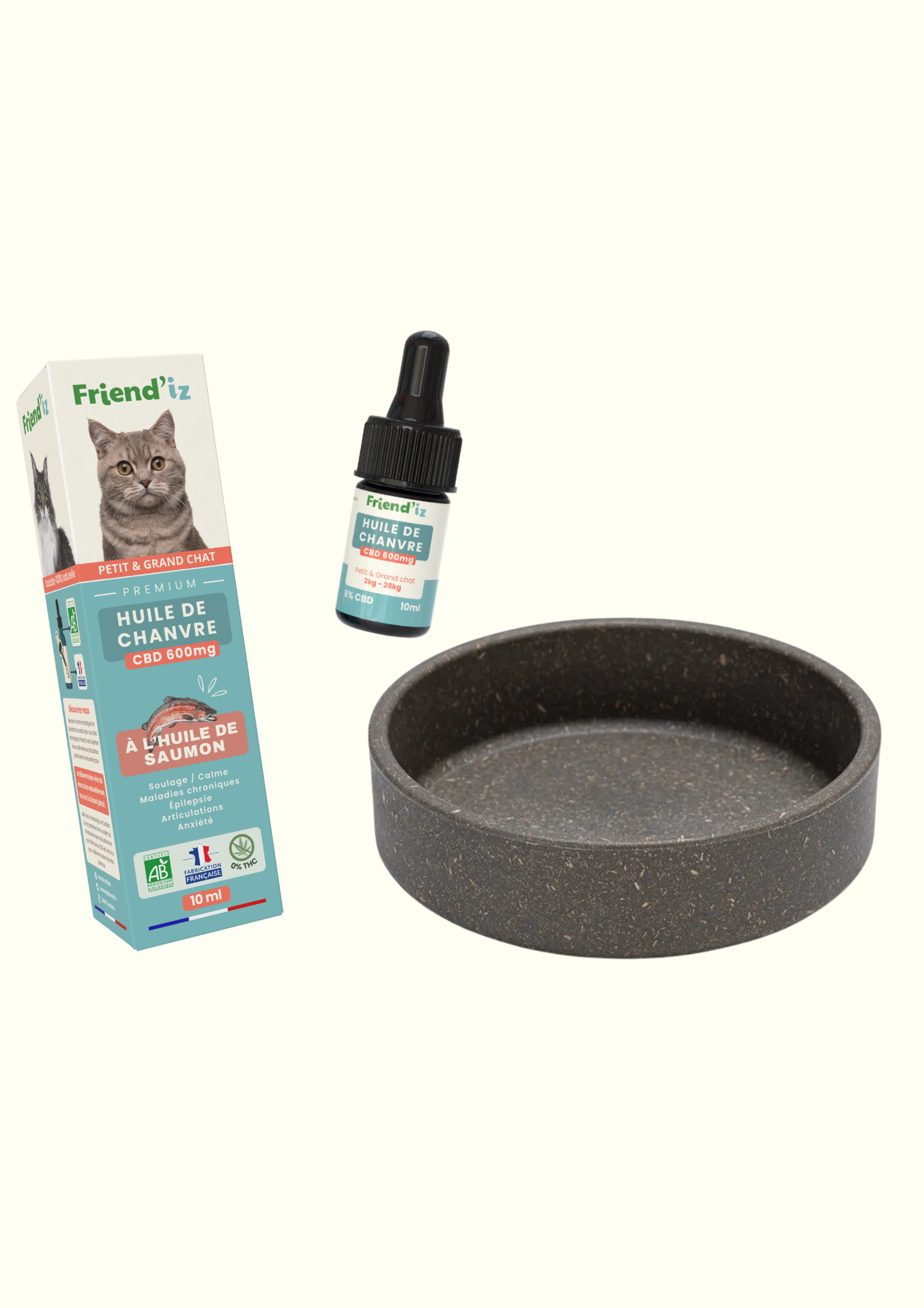 Offre limitée huile CBD pour chat + accessoire